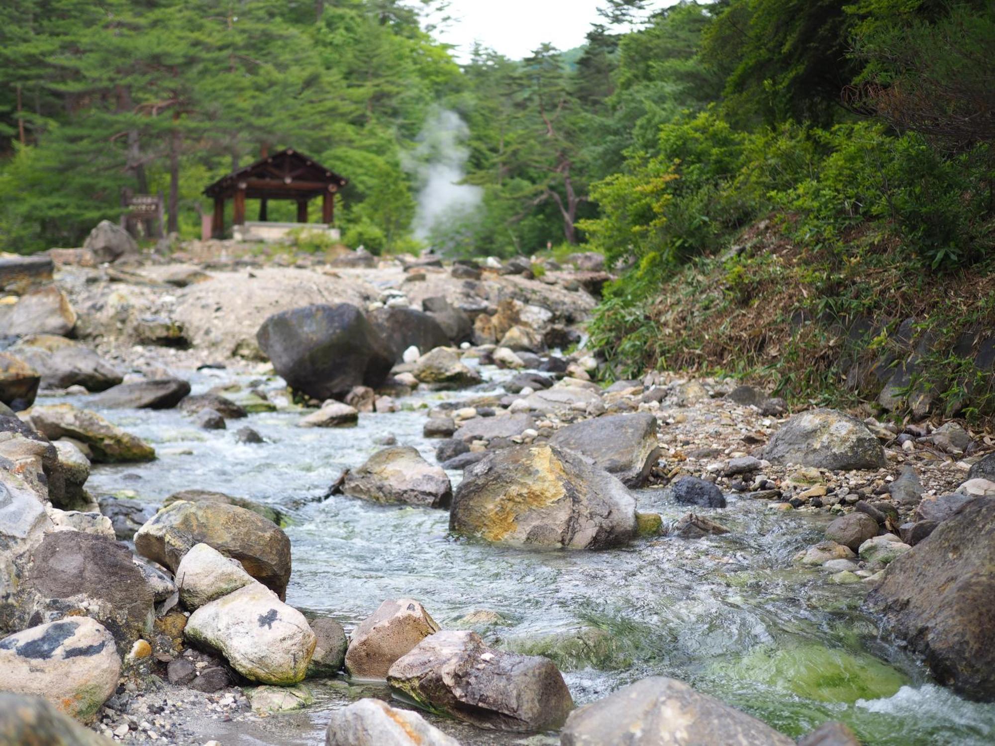 Buna Kusatsu Onsen Inn Buitenkant foto
